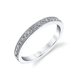 Classic Wedding Band with Milgrain Accents