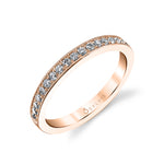 Classic Wedding Band with Milgrain Accents