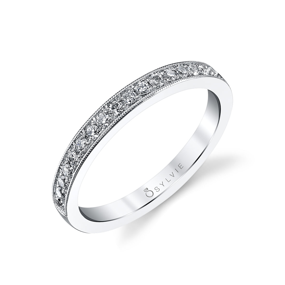 Classic Wedding Band with Milgrain Accents