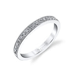 Classic Wedding Band with Milgrain Accents