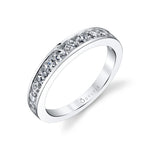 Modern Diamond Wedding Band
