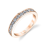 Modern Diamond Wedding Band