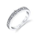 Modern Diamond Wedding Band