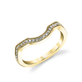 Vintage Channel Set Wedding Band - Mirielle
