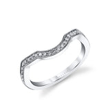 Vintage Channel Set Wedding Band - Mirielle