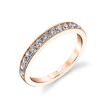 Classic Wedding Band with Milgrain Accents