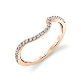 Classic Curved Diamond Wedding Band - Grace