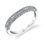 Vintage Inspired Wedding Band - Barbara