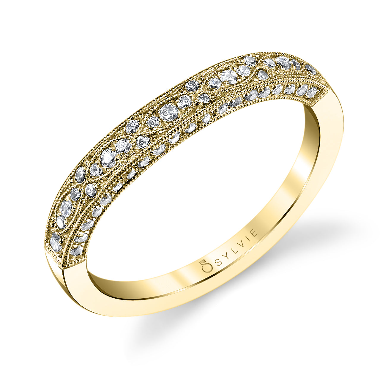 Vintage Inspired Wedding Band - Barbara