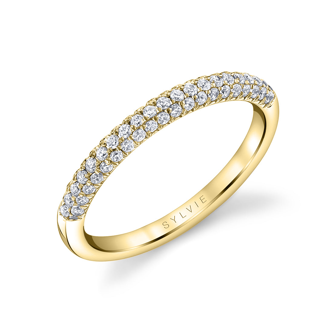 Micro Pave Wedding Band - Daphne