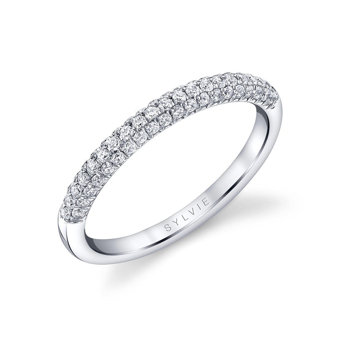 Micro Pave Wedding Band - Daphne