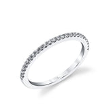Vintage Wedding Band with Milgrain Detail - Amelie
