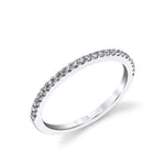 Vintage Wedding Band with Milgrain Detail - Amelie