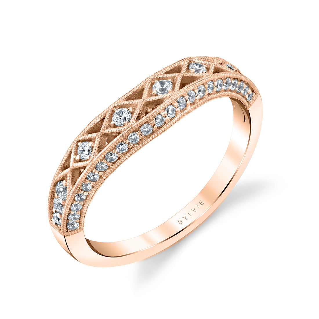 Vintage Wedding Band - Shayna