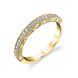 Hand Engraved Vintage Wedding Band - Envie