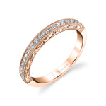 Hand Engraved Vintage Wedding Band - Envie