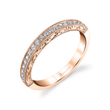 Hand Engraved Vintage Wedding Band - Envie