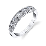 Vintage Inspired Engraved Wedding Band