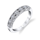 Vintage Inspired Engraved Wedding Band