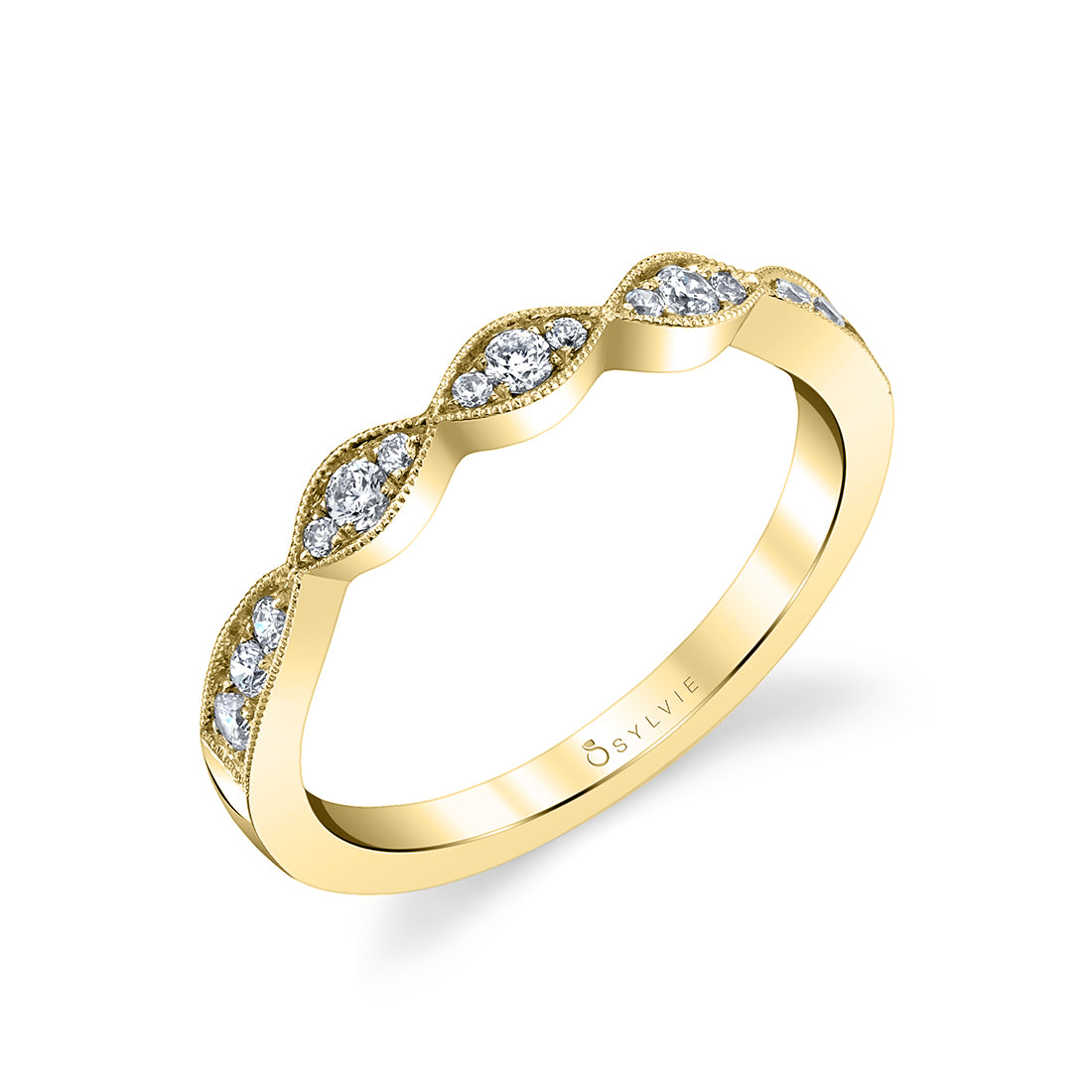 Vintage Inspired Wedding Band - Esme