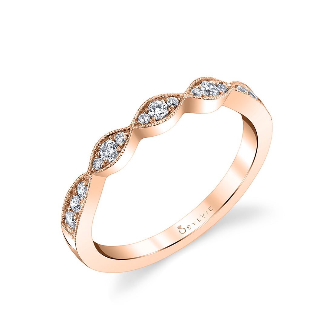 Vintage Inspired Wedding Band - Esme