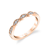 Vintage Inspired Wedding Band - Esme