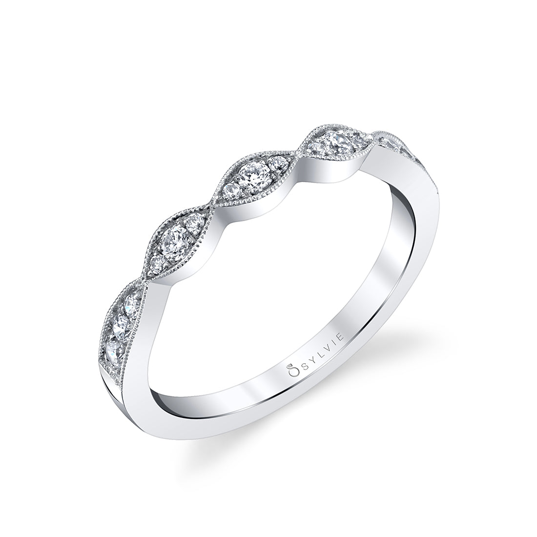 Vintage Inspired Wedding Band - Esme