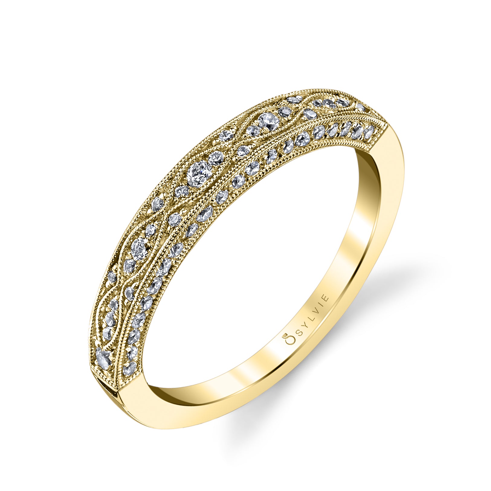 Vintage Inspired Wedding Band - Cheri