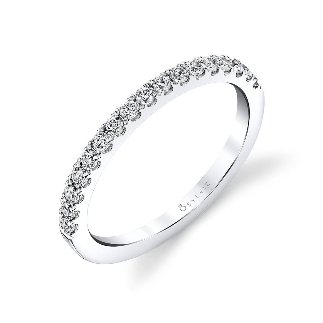 Classic Shared Prong Wedding Band - Alix