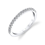 Classic Shared Prong Wedding Band - Alix