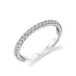 Unique Wedding Band with Scalloped Profile - Stella