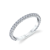 Unique Wedding Band with Scalloped Profile - Stella