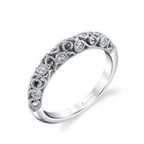 Vintage Inspired Wedding Band With Milgrain Detail - Jacqueline