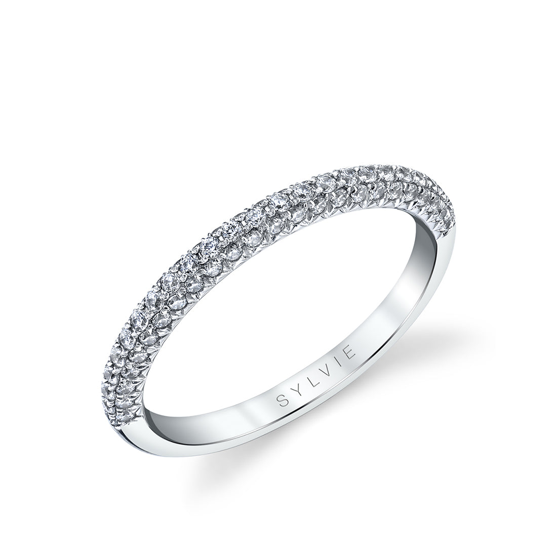 Classic Pave Wedding Band - Elienor