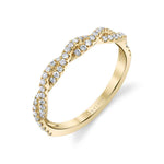 Modern Spiral Wedding Band - Leana