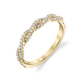 Modern Spiral Wedding Band - Leana