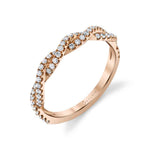 Modern Spiral Wedding Band - Leana