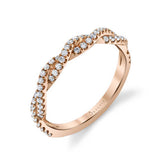 Spiral Diamond Wedding Ring - Ava