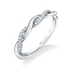Modern Spiral Wedding Band