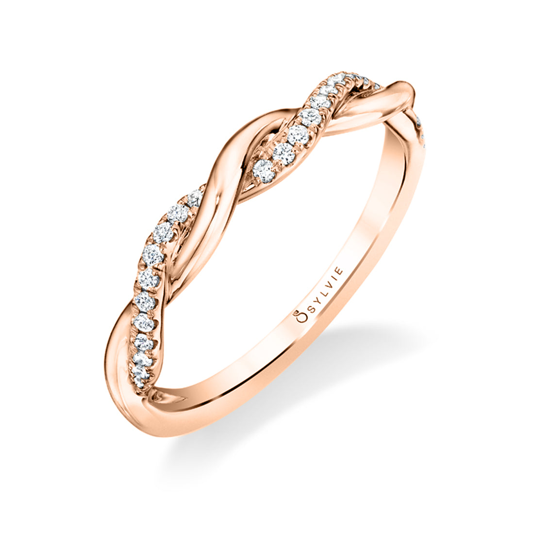 Modern Spiral Wedding Band