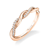 Modern Spiral Wedding Band