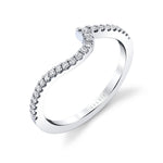 Classic Curved Diamond Wedding Band