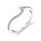 Classic Curved Diamond Wedding Band