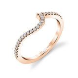 Classic Curved Diamond Wedding Band