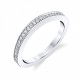 Classic Wedding Band with Milgrain Edge