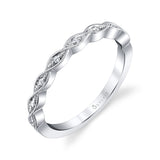 Unique Stackable Wedding Ring - Elena
