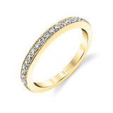 Milgrain Framed Diamond Wedding Band - Yvette