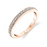 Milgrain Framed Diamond Wedding Band - Yvette