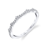 Scallop Diamond Wedding Band - Elliette