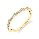 Scallop Diamond Wedding Band - Elliette